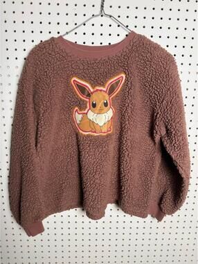 Pokemon Eevee Fuzzy Sweatshirt XXL